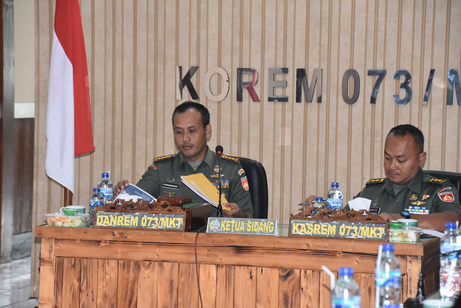 Danrem 073/Makutarama Pimpin Sidang Pankar Jabatan Perwira